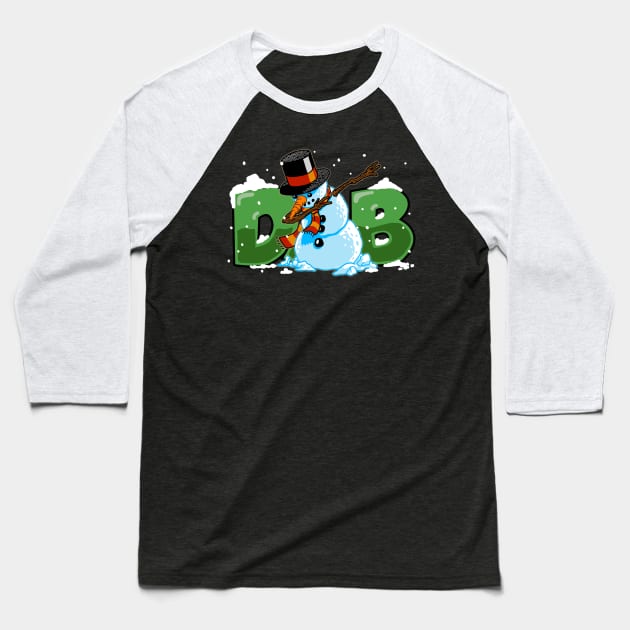 Dabbing Snowman Shirt Christmas Gift Dab Santa Claus T-Shirt Baseball T-Shirt by vo_maria